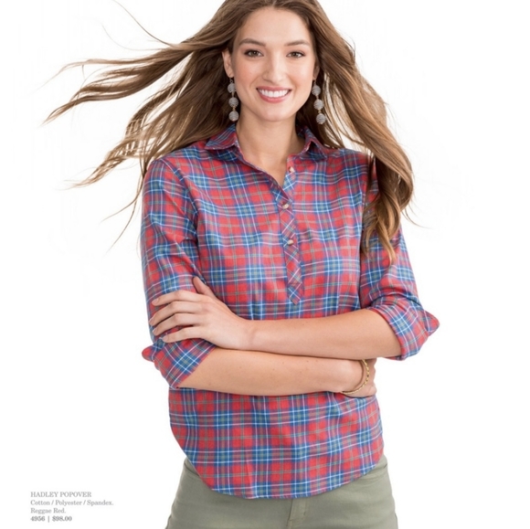 Southern Tide Tops - Southern Tide Hadley Popover